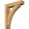 Ekena Millwork Thorton Block Rough Sawn Bracket w/ Offset Brace, Western Red Cedar, 6"W x 26"D x 30"H BKT0604X26X30THR05RWR - alternate 1